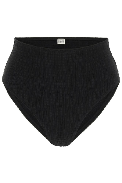 Totême Toteme High-waisted Bikini Bottom In Black