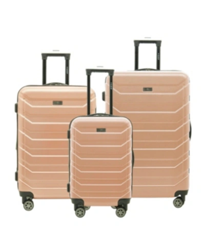 Travelers Club Madison 3-pc Expandable Spinner Luggage Set In Rose Gold