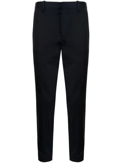 Neil Barrett Mid-rise Slim-cut Trousers In Black
