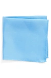 Nordstrom Men's Shop King Twill Silk Pocket Square In Light Blue