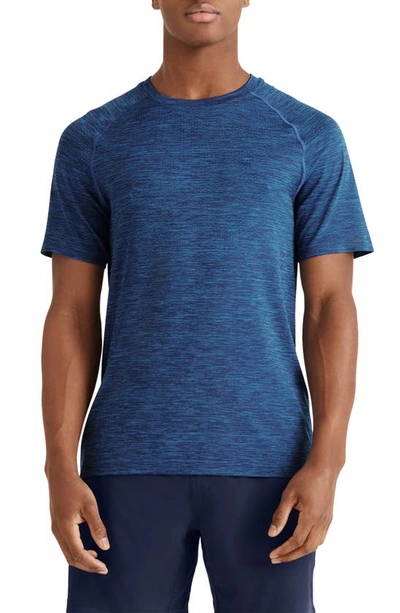 Rhone Reign Tech Short Sleeve T-shirt In Egyptian Blue/ Blue Matrix