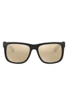 Ray Ban Youngster 54mm Sunglasses In Brown/ Mirror Gold