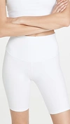 Yummie Mel Cotton Stretch Shaping Biker Shorts In White