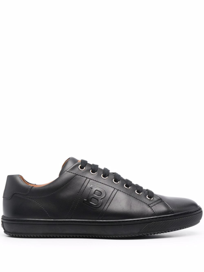 Bally Orivel Low-top Leather Sneakers In Black