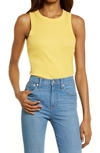 Madewell Brightside Tank Top In Pressed Daffodil