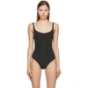 Skims Fits Everybody Square-neck Stretch-jersey Body In Onyx