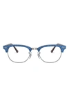 Ray Ban 49mm Optical Glasses In Top Blue