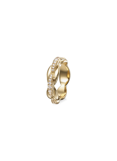 Melissa Kaye Ada 18kt Gold Ring With Diamonds In Yellow Gold,white Diamonds
