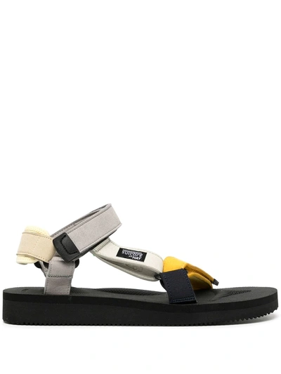 Suicoke X Hay 'depa' Colourblock Strap Platform Sandals In Multi-colour