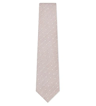 Tom Ford Polka-dot Silk Tie In Pink