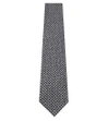 Tom Ford Houndstooth Textured Silk Tie In Blue