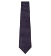 Ermenegildo Zegna Polka-dot Textured Silk Tie In Purple