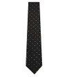 Tom Ford Spotted Silk Tie In Grey