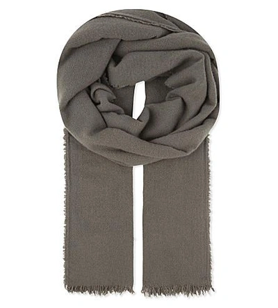 Rick Owens Cashmere Scarf In Dark Dust