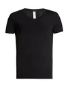 Hanro Crew-neck Stretch-cotton Jersey T-shirt In Black