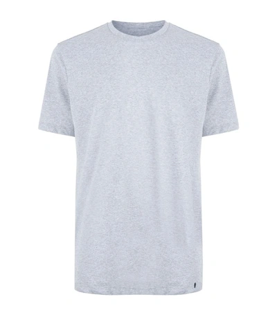 Hanro Night & Day Short-sleeve T-shirt In Silver Melange