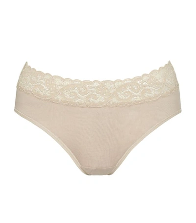 Hanro Moments High-cut Briefs In Beige