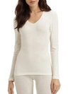 Hanro Merino Wool And Silk-blend Jersey Top In Cygne