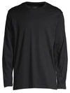 Hanro Night And Day Solid Long Sleeve Tee In Black