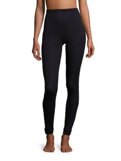 Hanro Silk Stretchy Leggings In Black