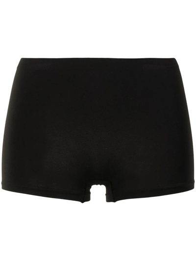 Hanro Touch Feeling Stretch-jersey Boy Shorts In Black