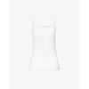 Hanro Cotton Sensation Scoop-neck Stretch-cotton Jersey Top In White
