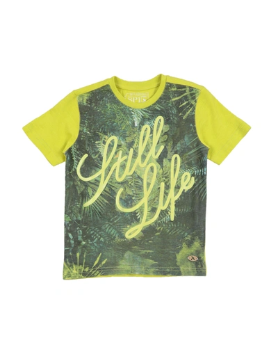 Sp1 Kids' T-shirts In Acid Green