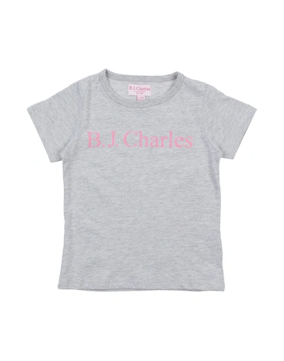 B.j.charles Kids' T-shirts In Grey