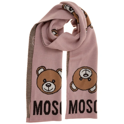 Moschino Women's Scarf Teddy In Rosa