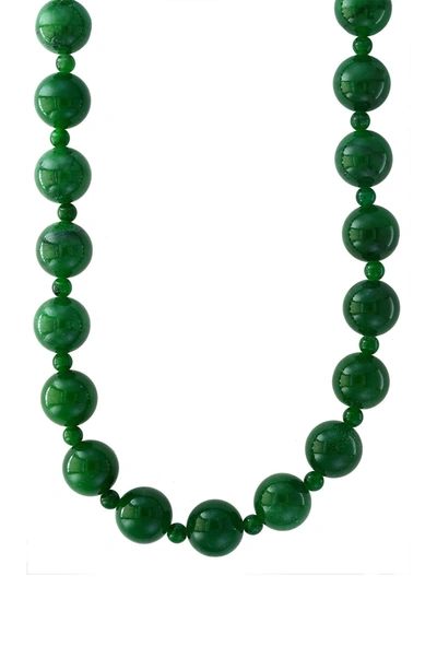 Effy 14k Yellow Gold Green Jade Necklace