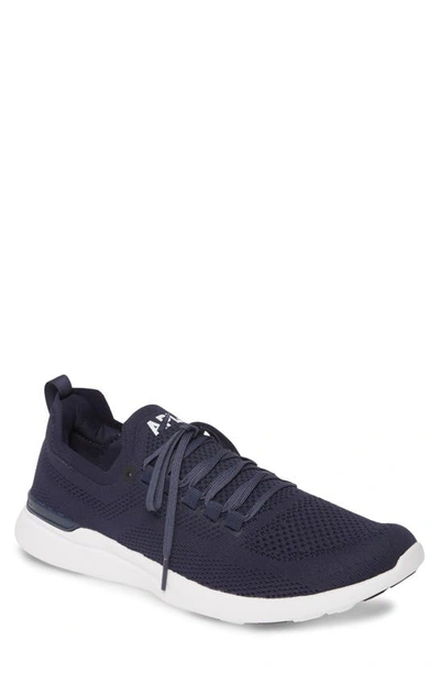 Apl Athletic Propulsion Labs Techloom Breeze Knit Running Shoe In Midnight/ White