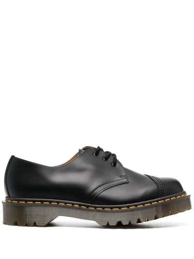 Comme Des Garçons Homme Deux Black Dr. Martens Edition 'made In England' 1461 Toe Cap Derbys In 1 Black