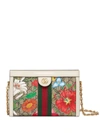 Gucci Small Ophidia Flora Shoulder Bag In Beige