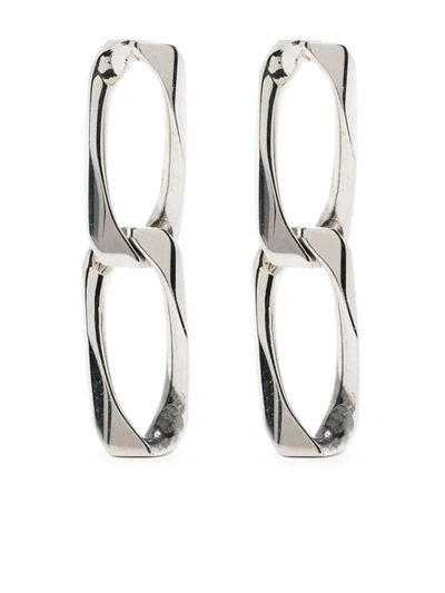 Emanuele Bicocchi Large Chain Earrings In Silver