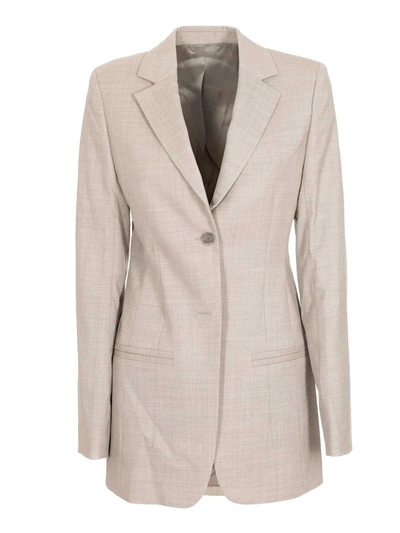 Acne Studios Single-breasted Jacket In Beige