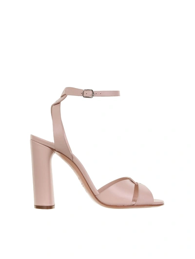 Casadei Leather Sandals In Pink