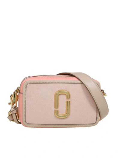 Marc Jacobs Softshot Crossbody Bag In Apricot Beige Color In Pink