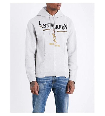 Vetements Antwerp Cotton-jersey Hoody In Grey | ModeSens
