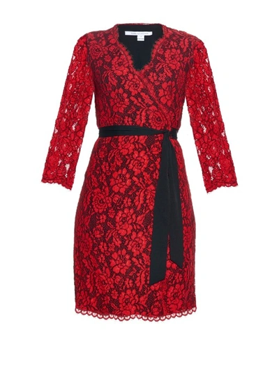 Dvf julianna lace wrap cheap dress