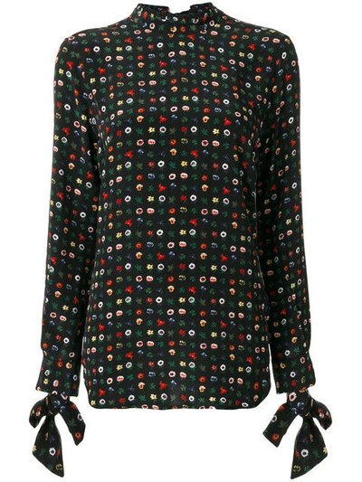Equipment Floral Embroidered Blouse - Multicolour