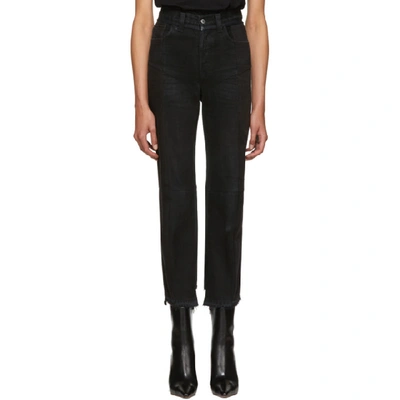 Vetements Reworked Straight-leg Cropped Jeans In Black