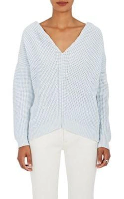 Nina Ricci Waffle-knit Cotton-blend Sweater