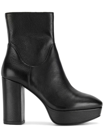 Ash Amazon Platform Booties In Black