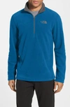 The North Face 'tka 100 Glacier' Quarter Zip Fleece Pullover In Brilliant Blue