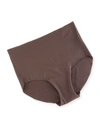 Hanro Invisible Cotton Full Briefs In Mahogany