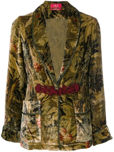 F.r.s For Restless Sleepers Armonia Velvet Jacket In Multi