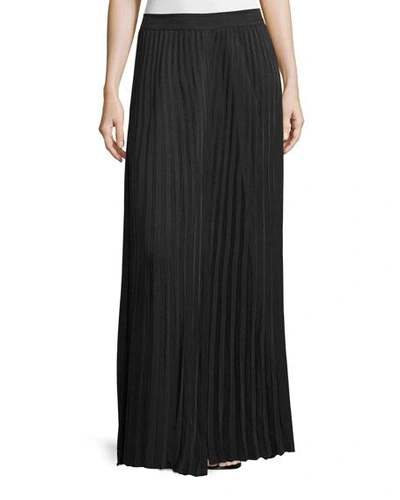 Joseph Hilde Pleated Maxi Skirt, Black