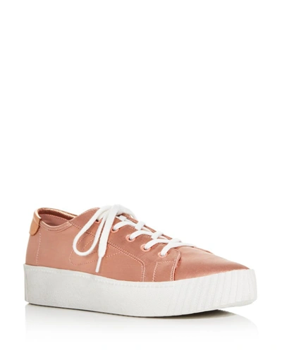 Tretorn Blaire Lace Up Sneakers In Light Pink