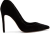 Alexander Mcqueen Black Velvet Pointed Heels