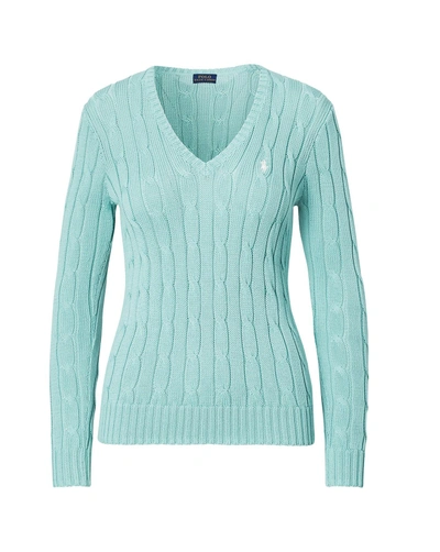 Polo Ralph Lauren Cable-knit Cotton Sweater In Summer Mint | ModeSens